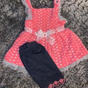 Little lass 24 month short and tank set